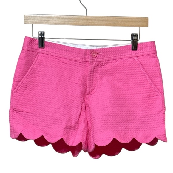 EUC - Lilly Pulitzer Buttercup Stretch Shorts Pink Isle - Size 0 - Picture 2 of 4